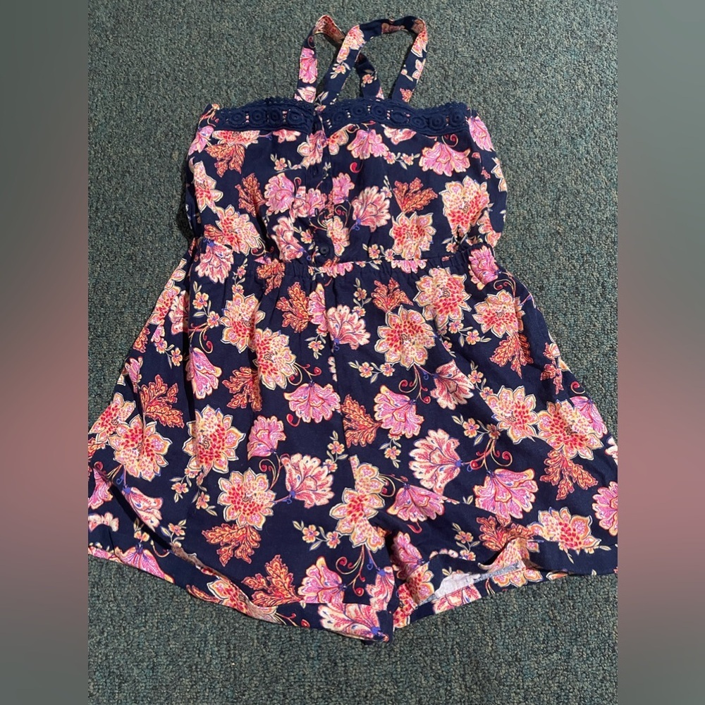 Girls XXL Plus Old Navy Flowered Romper